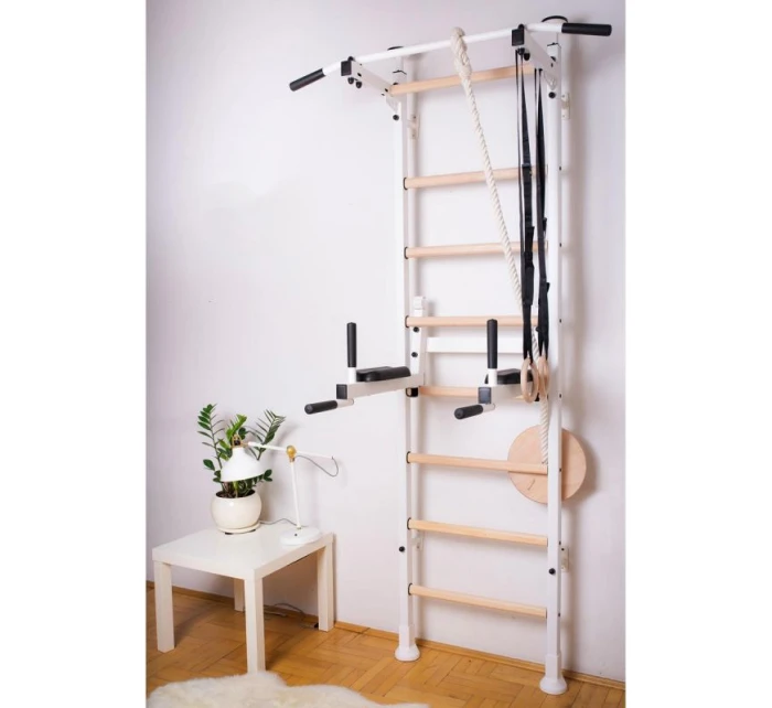 GYMNASTICKÁ TYČ GYNASTICKÁ RUKOJEŤ DĚTSKÉ PŘÍSLUŠENSTVÍ BÍLÁ MATERIÁLNÍ LAVIČKA 413 dětské