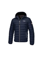 Pit Bull West Coast Padded model 21927423 pánská zimní bunda tmavě modrá s kapucí