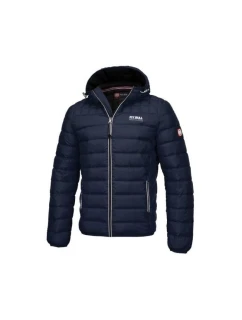 Pit Bull West Coast Padded model 21927423 pánská zimní bunda tmavě modrá s kapucí