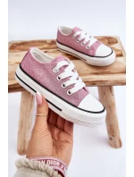 Dětské tenisky vázané Špinavě růžová Wella Dětské tenisky vázané Špinavě růžová Wella