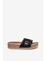 Dámské Pantofle Na Platformě S Přezkou A Černé model 21689950 - Boto