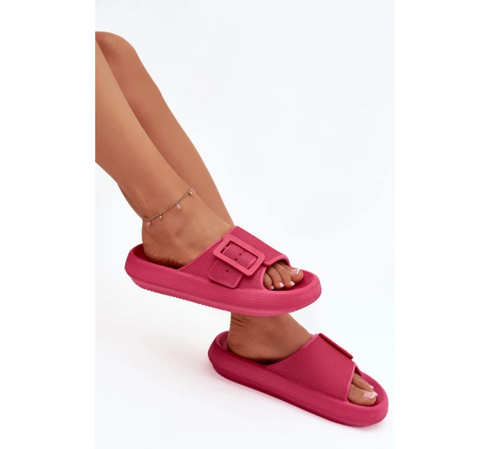 Dámské Pěnové Sandály Na Platformě S Přezkou Big Star model 21705674 Fuchsie - Big Star Shoes Dámské Pěnové Sandály Na Platformě S Přezkou Big Star model 21705674 Fuchsie - Big Star Shoes