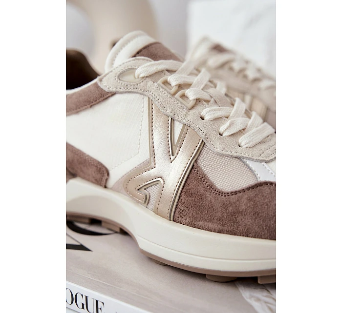 Dámské semišové tenisky Kobbo 66954 béžové Dámské semišové tenisky Kobbo 66954 béžové