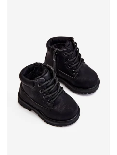černé teplé Dětské boty model 21506652 - Boto