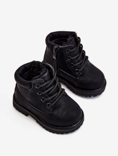 černé teplé Dětské boty model 21506652 - Boto