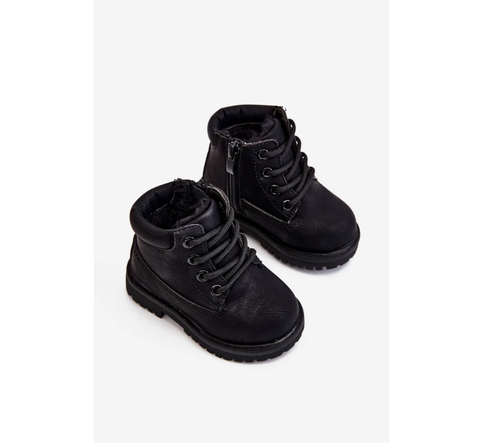 černé teplé Dětské boty model 21506652 - Boto