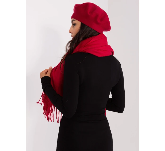 Szalik AT SZ model 21397525 bordowy - FPrice