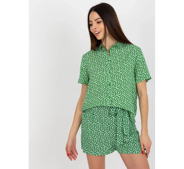 Dámská halenka model 18339303 zelená - FPrice Dámská halenka model 18339303 zelená - FPrice