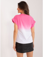 Růžové dámské tričko s nápisem