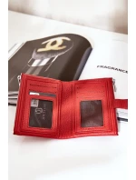 Eko Kožená Dámská Peněženka Červená Bronica