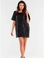 Dámské mini šaty s  Černá  model 19916509 - awama