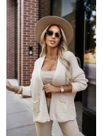 svetr s kapsami a manžetami béžový model 21366272 - numoco basic