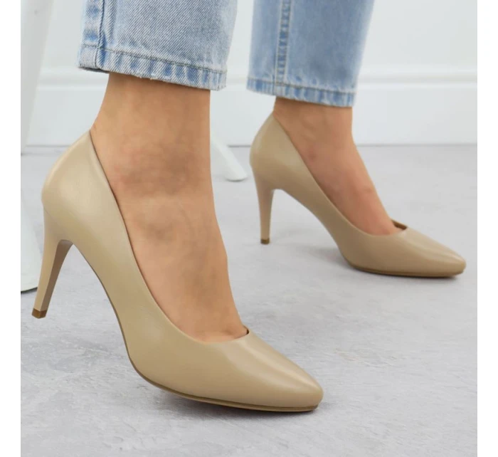 Lodičky Stiletto coffee Sergio Leone 1396