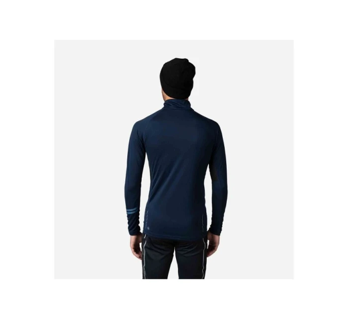 Rossignol Poursuite 1/2 Zip T-shirt navy blue pánské Rossignol Poursuite 1/2 Zip T-shirt navy blue pánské