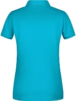 Daiber 8009 Dámské piqué polo z bio bavlny 02.8009 turquoise Daiber 8009 Dámské piqué polo z bio bavlny 02.8009 turquoise