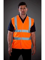 HVW 100 HiVis bezpečnostní vesta model 22502123 maroon - Yoko HVW 100 HiVis bezpečnostní vesta model 22502123 maroon - Yoko