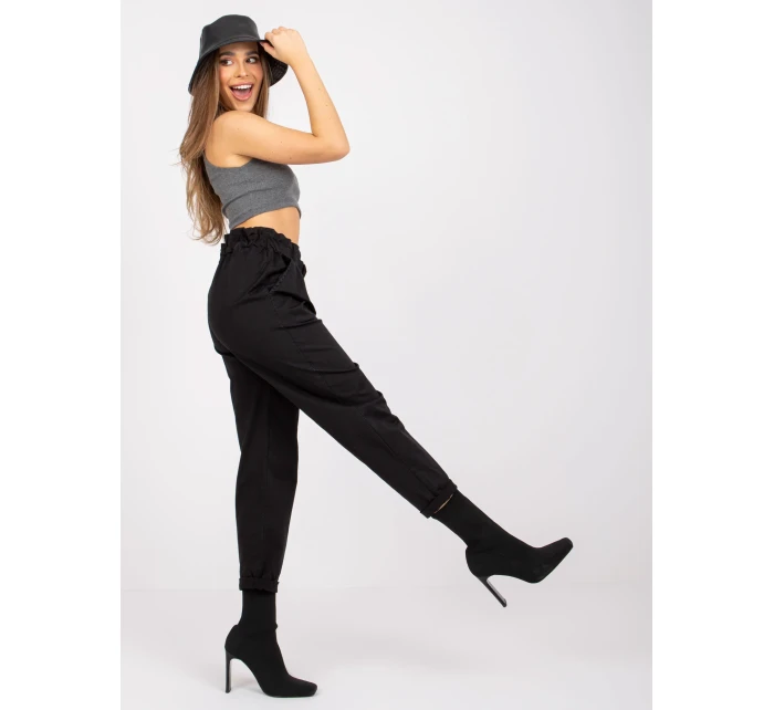 Spodnie DHJ SP model 20961821 czarny - FPrice