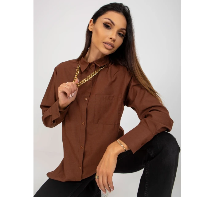 Košile ke KS 7183.81P hnědá Košile ke KS 7183.81P hnědá