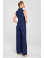Kombinéza bez rukávů s tmavě modrá model 18004287 - Moe Kombinéza bez rukávů s tmavě modrá model 18004287 - Moe