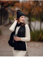 Dámský set šály a čepice Vuch Nurit Set Black Dámský set šály a čepice Vuch Nurit Set Black