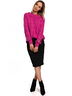 Dámský svetr M539 fuchsiový - Moe