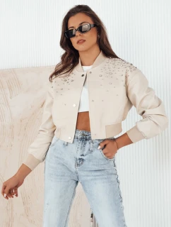 Dámská kožená bunda PRIDA béžová FashionStreet TY4265