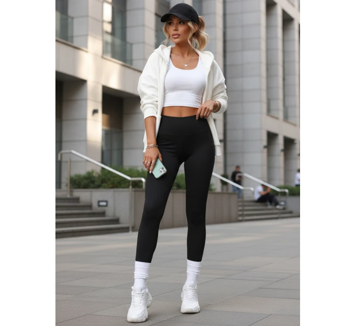 Dámské sportovní legíny černé FashionStreet UY2846