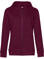 B&C QUEEN Zipped Dámská mikina s kapucí dark cherry model 22536275 B&C QUEEN Zipped Dámská mikina s kapucí dark cherry model 22536275
