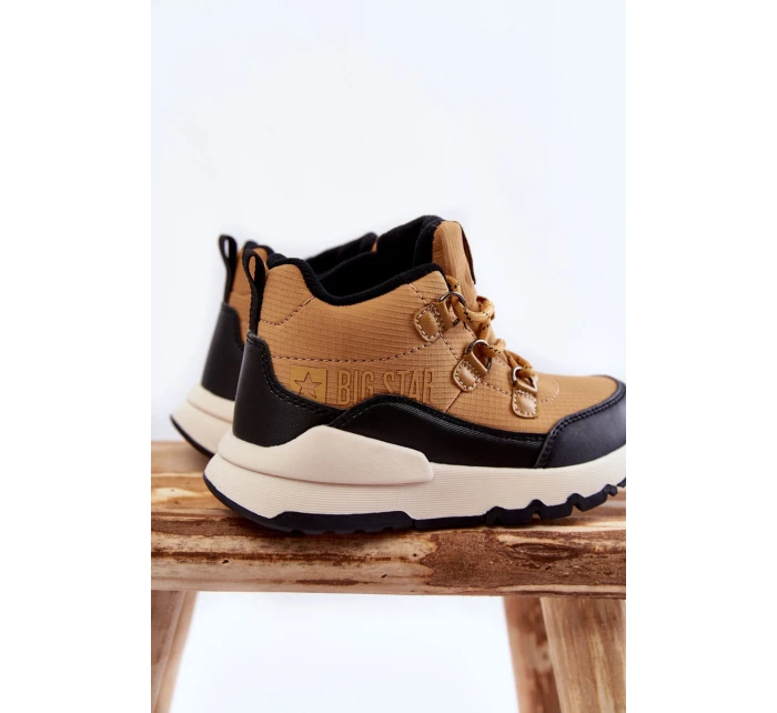 Dětské boty Memory Foam Big Star model 21601095 velbloud - Big Star Shoes Dětské boty Memory Foam Big Star model 21601095 velbloud - Big Star Shoes