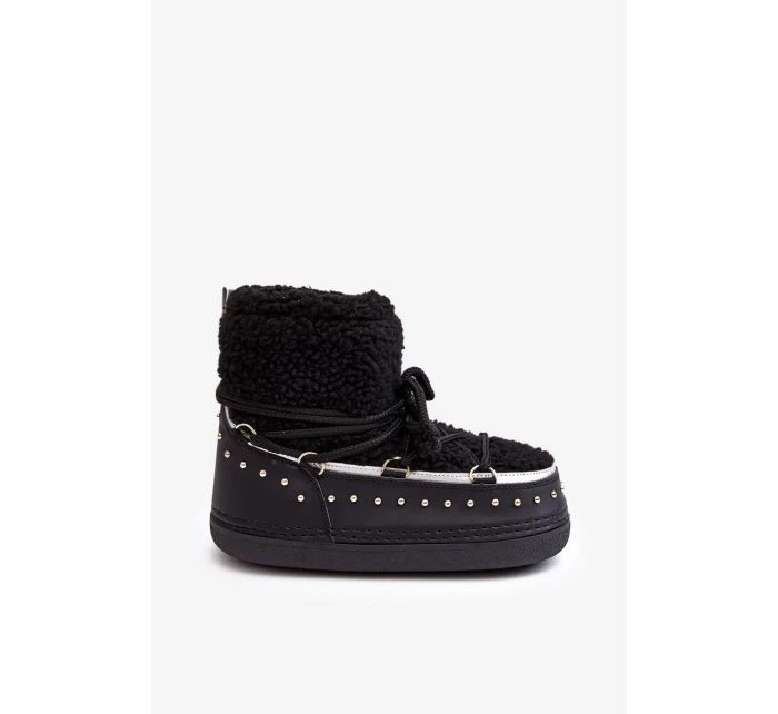 Dámské černé zateplené boty do sněhu Rohes Dámské černé zateplené boty do sněhu Rohes
