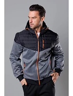 pánská sportovní bunda z různých spojených materiálů model 18347840 - J.STYLE pánská sportovní bunda z různých spojených materiálů model 18347840 - J.STYLE