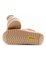 D.Franklin sněhule dámské zimní módní kožešinové zateplené hnědé béžové vysoké dámské