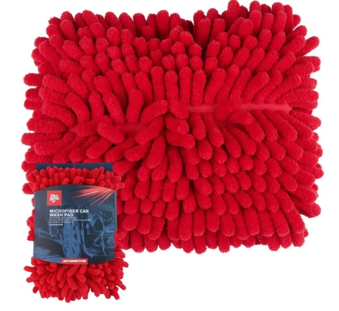 ŽINYLKOVÁ PRAČKA Z MIKROVLÁKNA 18X4X24CM DIRT DEVIL ČERVENÁ