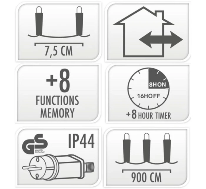 LAMPKI CHOINKOWE 120 LED BIAŁY model 21832451 LAMPKI CHOINKOWE 120 LED BIAŁY model 21832451
