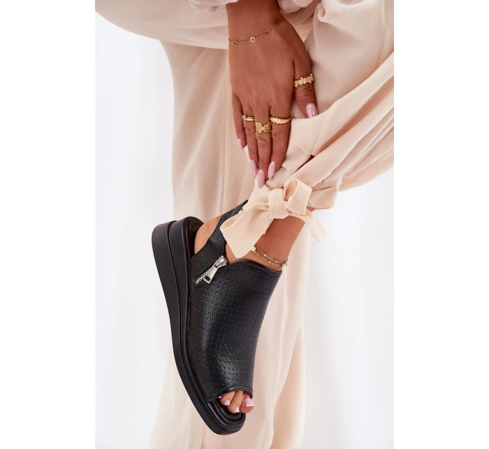 Dámské Sandály Na Klínu Černé Mevinette Dámské Sandály Na Klínu Černé Mevinette