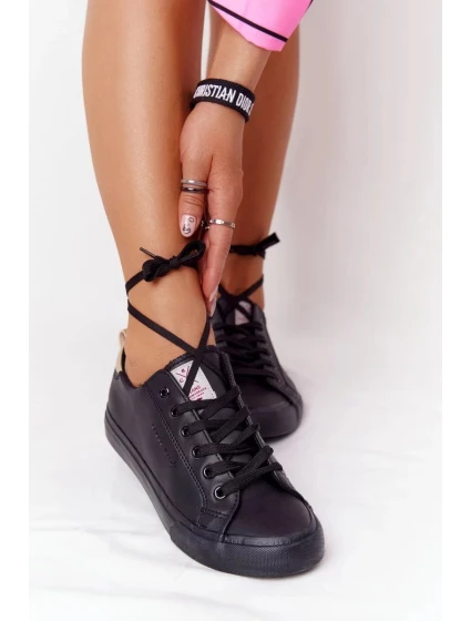 Dámské Kožené Tenisky CROSS JEANS HH2R4003C Černé Dámské Kožené Tenisky CROSS JEANS HH2R4003C Černé