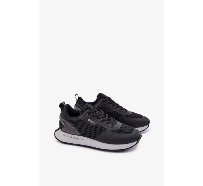 Pánské tenisky na platformě Big Star HI-POLY SYSTEM – černé