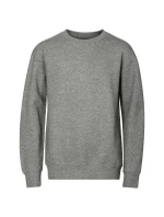 Crew mikina dětská tmavě šedý melír Crew mikina dětská tmavě šedý melír