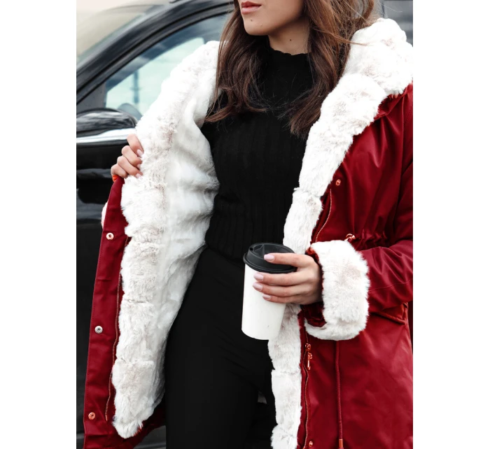 Dámská zimní bunda ARCTIC červená FashionStreet TY5404