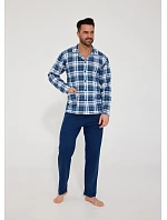 pyžamo model 22045469 dlouhé/r S2XL pánské s otevřenou přední částí - Cornette pyžamo model 22045469 dlouhé/r S2XL pánské s otevřenou přední částí - Cornette