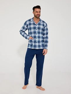 pyžamo model 22045469 dlouhé/r S2XL pánské s otevřenou přední částí - Cornette