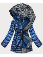 Světle modrá dámská bunda s kapucí model 15904388 - SPEED.A