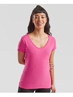 Fruit of the Loom Lady-Fit Iconic 150 V-Neck T Dámské tričko s výstřihem do V 16.1444 white Fruit of the Loom Lady-Fit Iconic 150 V-Neck T Dámské tričko s výstřihem do V 16.1444 white