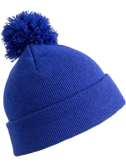 Result Headwear RC 028X Pletená čepice s bambulí 28.028X royal Result Headwear RC 028X Pletená čepice s bambulí 28.028X royal