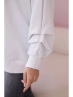 Bavlněná halenka s mašlí bílý