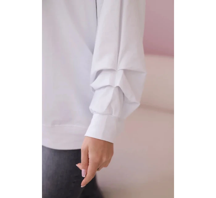 Bavlněná halenka s mašlí bílý