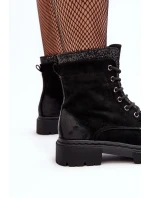 Dámské zdobené boty s zipem černé model 21640466 - Boto Dámské zdobené boty s zipem černé model 21640466 - Boto