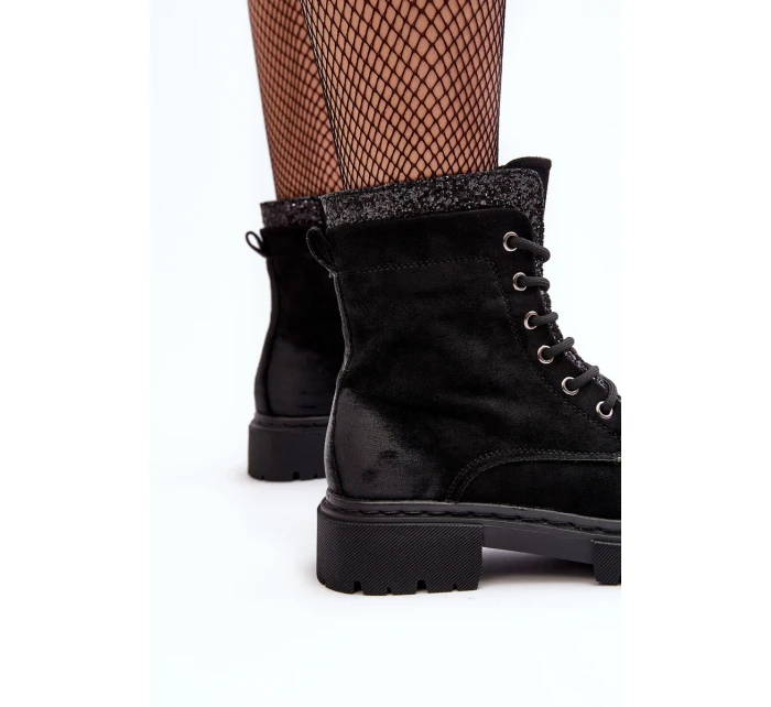 Dámské zdobené boty s zipem černé model 21640466 - Boto Dámské zdobené boty s zipem černé model 21640466 - Boto