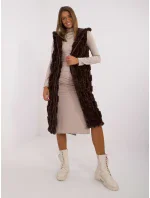 Kamizelka AT KZ ciemny brązowy model 20479790 - FPrice Kamizelka AT KZ ciemny brązowy model 20479790 - FPrice