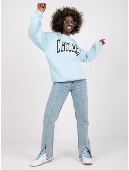 Mikina EM BL 617 model 17050218 světle modrá - FPrice Mikina EM BL 617 model 17050218 světle modrá - FPrice